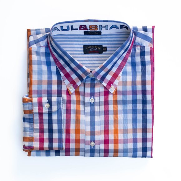 Paul & Shark Other - PAUL & SHARK Yachting Plaid Casual Shirt, Long Sleeve, 2XB, Big & Tall, Italy